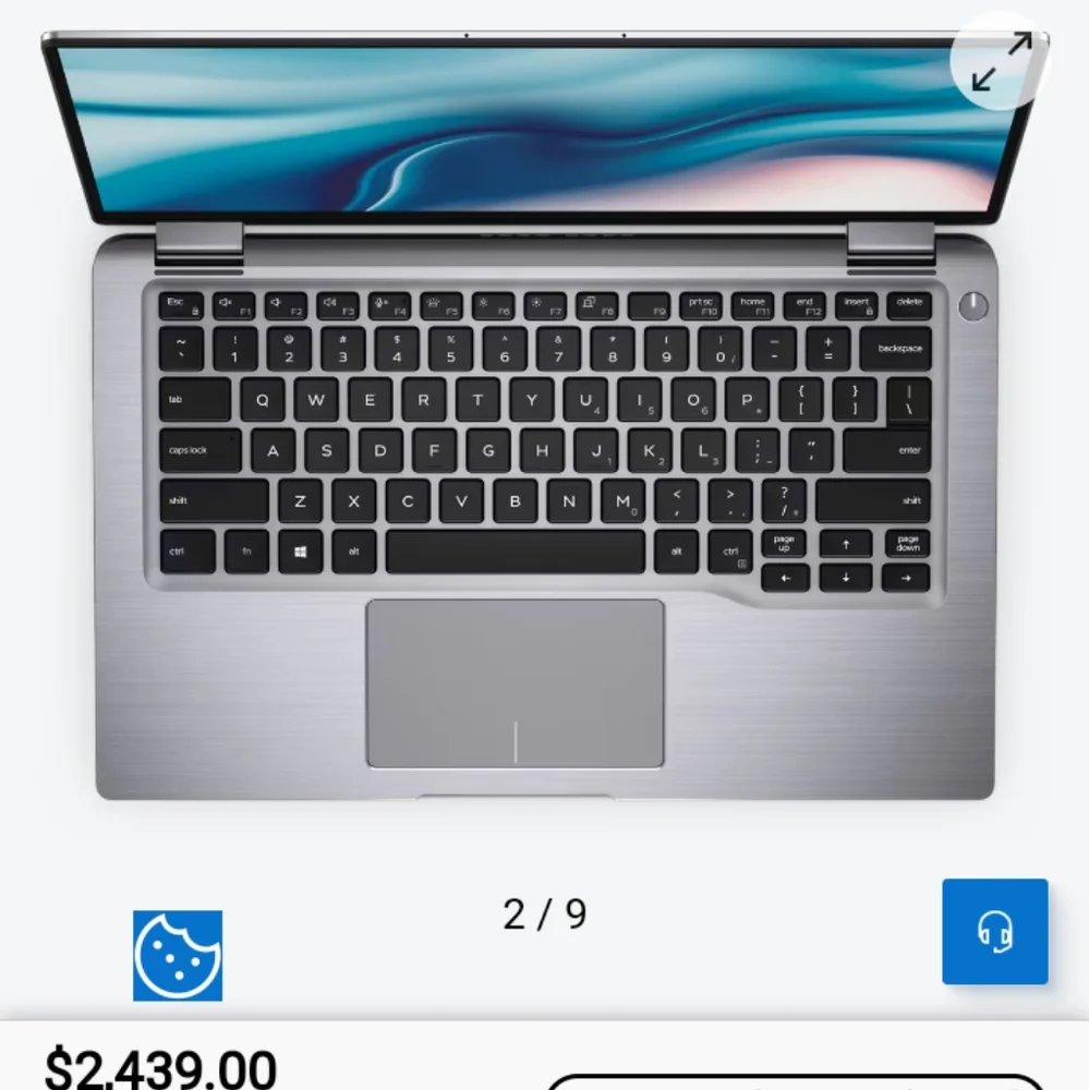 Dell Intel core i7 vpro latitude 9410 touchscreen 2 n 1